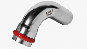 RSS-1003-000028 ROMMER Угольник  90° ВПр-ВПр, 28, из нержавеющей стали прессовой