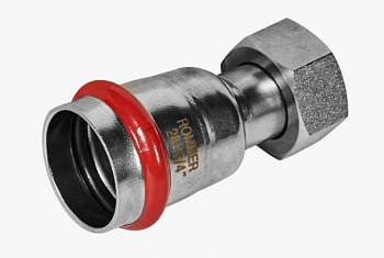 RSS-0026-002834 ROMMER Переходник с накидной гайкой  ВПр-ВР, 28х3/4, из нержавеющей стали прессовой