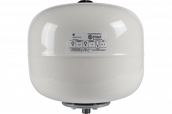STW-0015-000024 STOUT Расширительный бак, для ГВС 24 л. вертикальный (цвет белый)