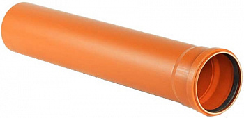 НПВХ Труба SN4 110*3,2*1000 наружная (рыжая) Хемкор (50)